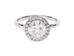 Load image into Gallery viewer, 1.50 carat moissanite diamond ring cost