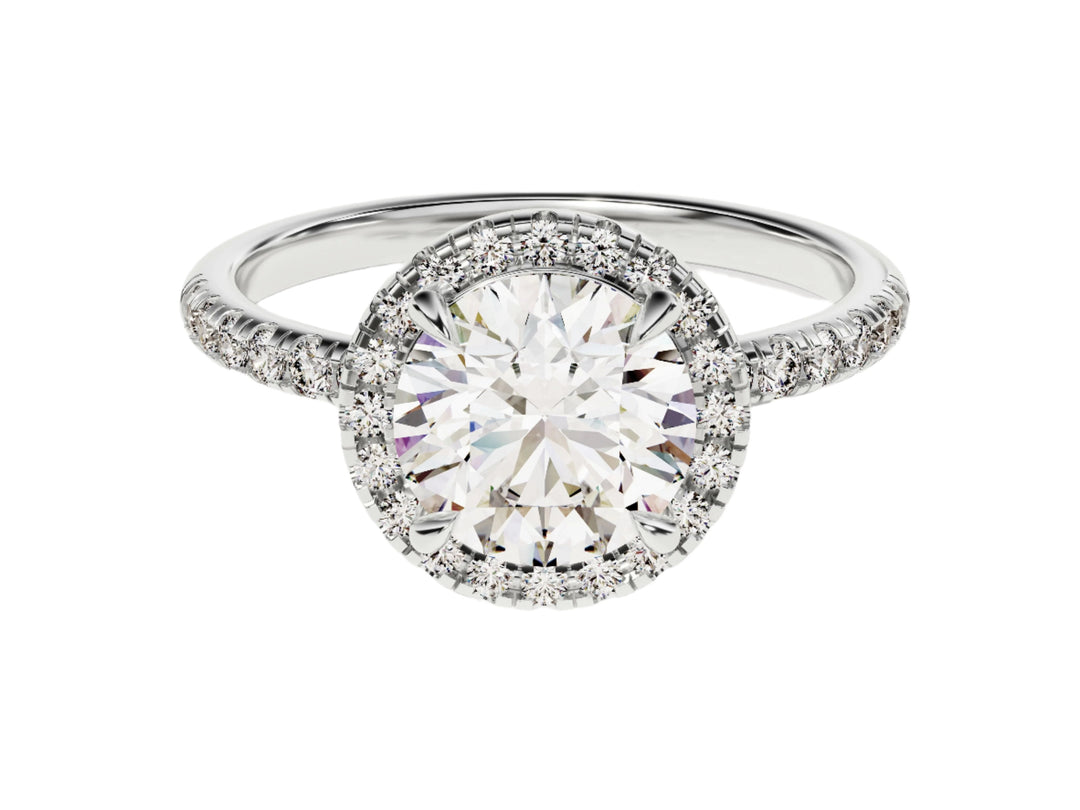 round engagement ring diamond