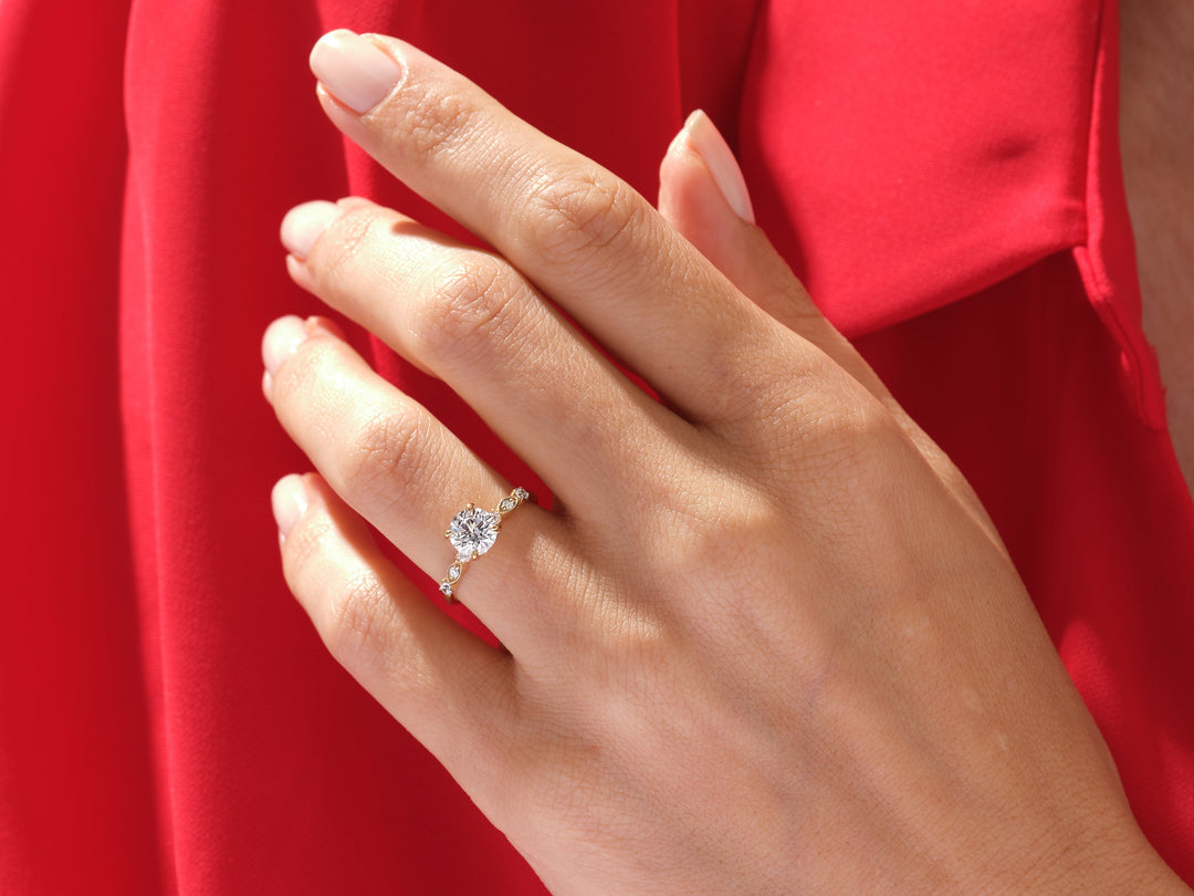 14k gold 1ct diamond ring