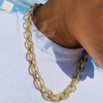 Load image into Gallery viewer, 15mm Rolo Chain - Silver With Gold Plated
