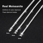 Load image into Gallery viewer, Gold Plated Silver 5mm Moissanite Tennis Bracelet 17ctw
