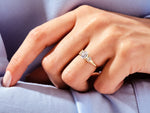 Load image into Gallery viewer, 1 carat diamond ring emerald cut