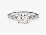 Load image into Gallery viewer, 1 carat diamond ring silver