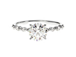 Load image into Gallery viewer, 1 ct round cut diamond solitaire engagement ring
