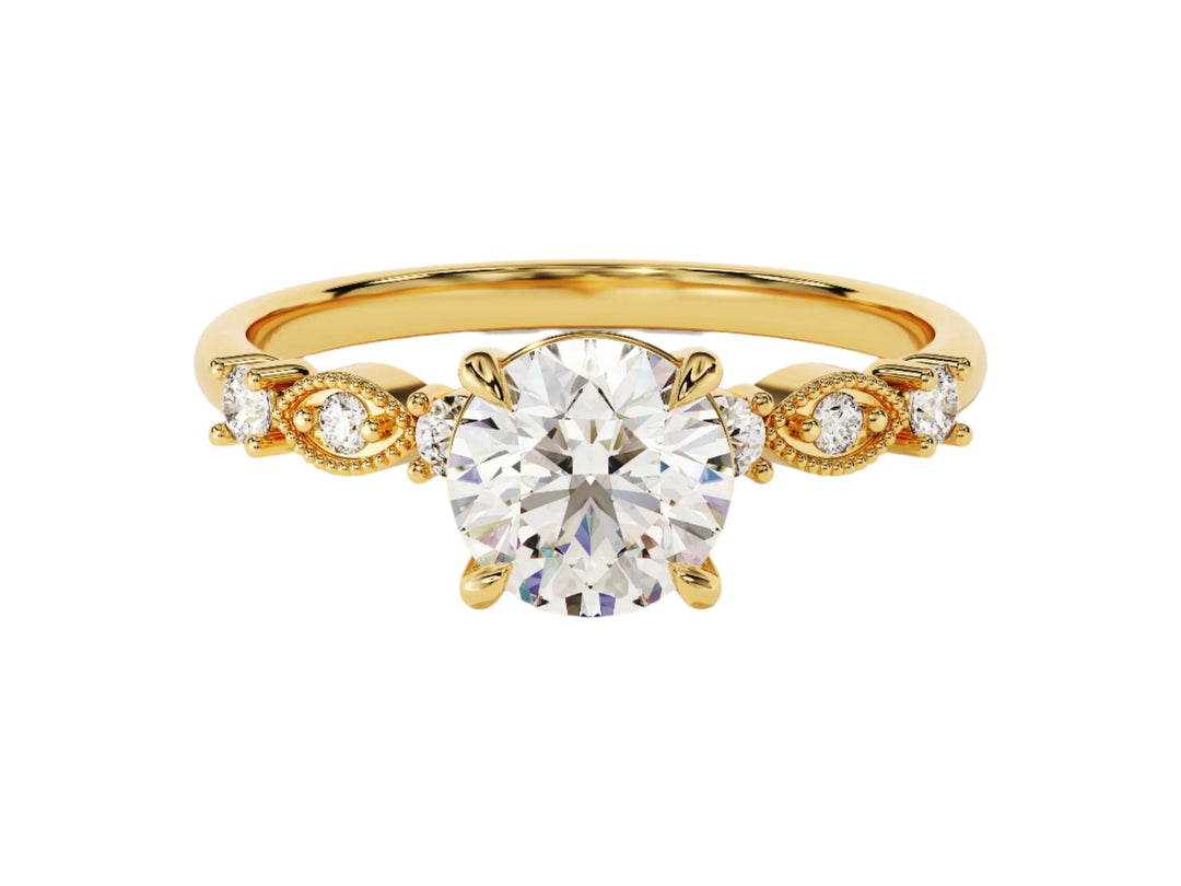 1ct diamond ring 18ct gold