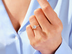 Load image into Gallery viewer, 1ct moissanite engagement ring