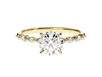 Load image into Gallery viewer, 1ct round brilliant cut diamond ring