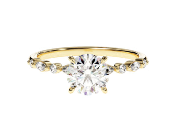 1ct round brilliant cut diamond ring