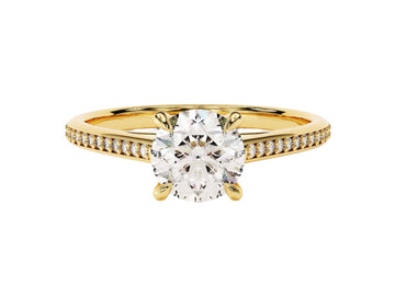 1ct round diamond ring