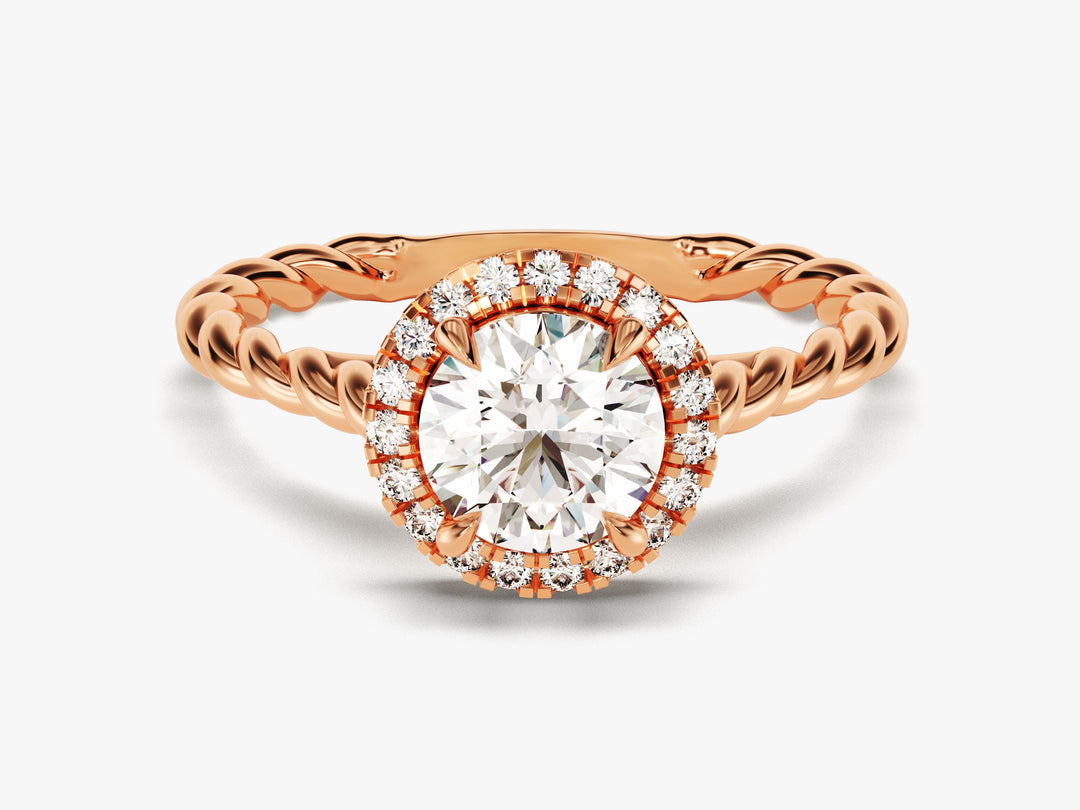 round diamond ring settings