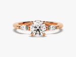 Load image into Gallery viewer, 3 diamond ring rose gold