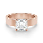 Load image into Gallery viewer, Basket Set Bold Asscher 1.00 Ct Center Engagement Ring Moissanite
