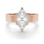 Load image into Gallery viewer, Basket Set Bold Marquise Cut 2.00 Ct Center Engagement Ring Moissanite
