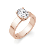 Load image into Gallery viewer, Basket Set Bold Oval Cut 1.00 Ct Center Engagement Ring Moissanite
