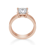 Load image into Gallery viewer, Basket Set Bold Princess Cut 1.00 Ct Center Engagement Ring Moissanite
