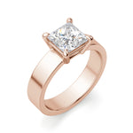 Load image into Gallery viewer, Basket Set Bold Princess Cut 1.00 Ct Center Engagement Ring Moissanite
