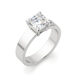 Load image into Gallery viewer, Basket Set Bold Asscher 1.00 Ct Center Engagement Ring Moissanite
