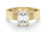 Load image into Gallery viewer, Basket Set Bold Emerald Cut 3.00 Ct Center Engagement Ring Moissanite
