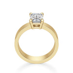 Load image into Gallery viewer, Basket Set Bold Emerald Cut 3.00 Ct Center Engagement Ring Moissanite
