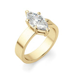 Load image into Gallery viewer, Basket Set Bold Marquise Cut 2.00 Ct Center Engagement Ring Moissanite
