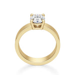 Load image into Gallery viewer, Basket Set Bold Oval Cut 1.00 Ct Center Engagement Ring Moissanite
