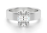 Load image into Gallery viewer, Basket Set Bold Oval Cut 1.00 Ct Center Engagement Ring Moissanite
