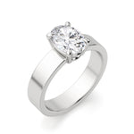 Load image into Gallery viewer, Basket Set Bold Oval Cut 1.00 Ct Center Engagement Ring Moissanite
