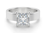 Load image into Gallery viewer, Basket Set Bold Princess Cut 1.00 Ct Center Engagement Ring Moissanite
