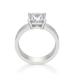 Load image into Gallery viewer, Basket Set Bold Princess Cut 1.00 Ct Center Engagement Ring Moissanite
