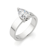 Load image into Gallery viewer, Basket Set Bold Pear Cut 1.00 Ct Center Engagement Ring Moissanite
