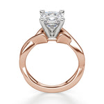 Load image into Gallery viewer, Twisted Classic Cushion Cut 1.00 Ct Center Engagement Ring Moissanite
