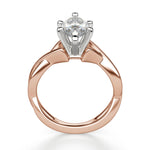 Load image into Gallery viewer, Twisted Classic Marquise Cut 0.50 Ct Center Engagement Ring Moissanite
