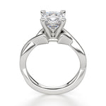 Load image into Gallery viewer, Twisted Classic Cushion Cut 1.00 Ct Center Engagement Ring Moissanite
