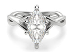 Load image into Gallery viewer, Twisted Classic Marquise Cut 0.50 Ct Center Engagement Ring Moissanite
