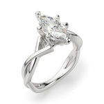 Load image into Gallery viewer, Twisted Classic Marquise Cut 0.50 Ct Center Engagement Ring Moissanite
