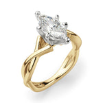 Load image into Gallery viewer, Twisted Classic Marquise Cut 0.50 Ct Center Engagement Ring Moissanite
