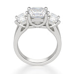 Load image into Gallery viewer, Allure Asscher Cut 2 Ct Center Moissanite Engagement Ring
