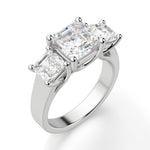 Load image into Gallery viewer, Allure Asscher Cut 2 Ct Center Moissanite Engagement Ring
