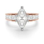 Load image into Gallery viewer, Cinderella Staircase Marquise Cut 0.50 Center Engagement Ring
