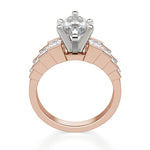 Load image into Gallery viewer, Cinderella Staircase Marquise Cut 0.50 Center Engagement Ring
