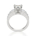 Load image into Gallery viewer, Cinderella Staircase Heart Cut 1.50 Cut Center Engagement Ring Moissanite
