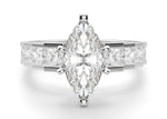 Load image into Gallery viewer, Cinderella Staircase Marquise Cut 0.50 Center Engagement Ring
