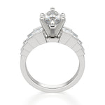 Load image into Gallery viewer, Cinderella Staircase Marquise Cut 0.50 Center Engagement Ring
