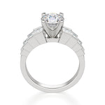 Load image into Gallery viewer, Cinderella Staircase Round Cut 0.50 Ct Center Engagement Ring
