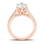 Load image into Gallery viewer, Bali Accented Pear Cut 2.00 Ct Center Engagement Ring Moissanite
