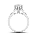 Load image into Gallery viewer, Bali Accented Oval Cut 1.50 Ct Center Engagement Ring Moissanite
