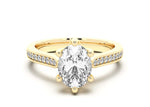 Load image into Gallery viewer, Bali Accented Oval Cut 1.50 Ct Center Engagement Ring Moissanite
