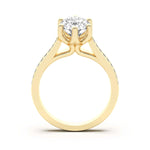 Load image into Gallery viewer, Bali Accented Oval Cut 1.50 Ct Center Engagement Ring Moissanite
