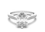 Load image into Gallery viewer, Bali Accented Pear Cut 2.00 Ct Center Engagement Ring Moissanite
