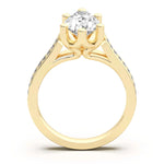 Load image into Gallery viewer, Bali Accented Pear Cut 2.00 Ct Center Engagement Ring Moissanite
